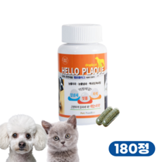 헬로플라그 아이케어180정 [3개월분] 강아지 고양이 덴탈 눈 눈물 캡슐 치약 구강 치석제거 치태 입냄새 눈물자국, 1개