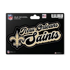 148571 Rico Industries NFL 풋볼 캐롤라이나 팬서스 빈티지 룩 4\" X 6\" 데칼, New Orleans Saints Vintage Loo
