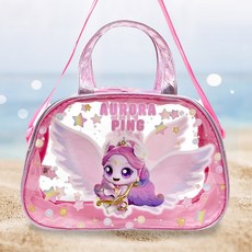 캐치티니핑 오로라핑 어린이수영가방 물놀이가방 비치백 비치가방 투명비치백