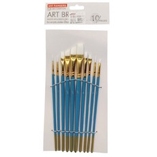 ART RANGERS 壓克力彩套筆組 10支入 尼龍畫筆 適用壓克力水彩, 1套, 多尺寸