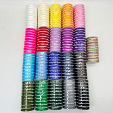 비즈공예 나일론 폴리 매듭실 매듭끈 비즈 키링 핸드폰 스트랩, 핑크