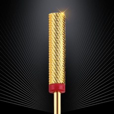 네일드릴비트 전문가용 제거 정리 네일 드릴 비트 코풀라 슈퍼 롱 배럴 카바이드 텅스텐 네일용 업그레이드 프로페셔널 고급 아크릴 제거용. 테크 필수 아이템 골드 F, Gold, 1