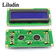 아두이노용 LCD 디스플레이 모듈 블루 옐로우 그린 스크린 문자 PCF8574T IIC 인터페이스 5V, 04 LCD1602 Blue