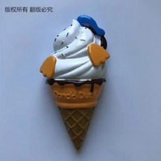 수제 그린 딸기 밀크 초콜릿 아이스크림 냉장고 자석 관광 기념품 스티커 선물, 8. 020