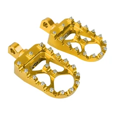 유니버설 오토바이 풋페그 360 ° 할리 다이나 팻밥 소프테일 스포츠스터 스트리트밥 모토크로스용 CNC 와, 04 Gold