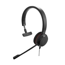 Jabra Evolve 20 - USB-C MS Mono 유선 헤드셋, 팀 인증, Single-ear