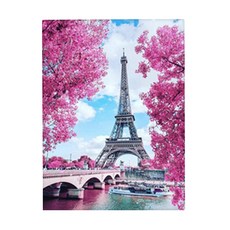 오늘의오브제 DIY 보석십자수 패브릭 원단형 35x25cm, 2_35_파리 에펠탑, 1개