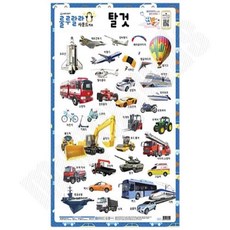 사운드 벽보 탈것 520 x 765 1P 유아교육자료 벽그림