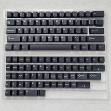 114 키 진한 파란색 이중 샷 PBT 캡 맞춤형 체리 MX 스위치 용 프로파일 기계식, 01 China Mainland, 04 black-120