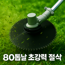 가드닝타쿠 강력 절삭 망간강 80톱날 10인치 예초기날, 5개