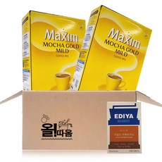 Maxim 麥心 黃金摩卡即溶咖啡粉隨身包100入組 2入+Ediya Beanist即溶美式咖啡粉隨身包 10入, 200條, 1組