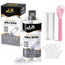LJL 초강력접착 에폭시접착제 금속접착제 만능 접착제 주물용 스텐 알루미늄 금속 철 타일 플라스틱 물탱크 누수 강력 에폭시 금속본드, 1개, 100g