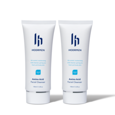 HODRMEN 男研堂 胺基酸多功能洗面乳 控油保濕溫和潔淨, 2件, 110ml, 洗面乳100ml+10ml