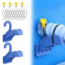 수영장 파이프 홀더 2개 호스 지지대가 있는 지상 수영장 액세서리 - 수영장 호스 홀더는 파이프 처짐 방지 범용 수영장 액세서리 436447, 2