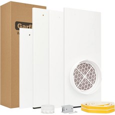 가파인 휴대용 AC 윈도우 키트 5.9인치 어댑터, 02 14.76"-52" Fit 5.9" D