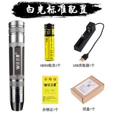 led후레쉬 가용 원석 감정 휴대용 손전등 식별 고성능 방수, 백광옥등 표준 사양 강약 2단