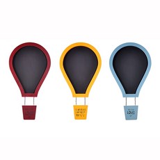 美式鄉村 ZAKKA 熱氣球造型黑板 掛飾 居家裝飾 留言板 Z098, 紅色