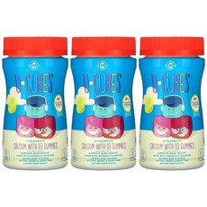 [2+1] Solgar 솔가 유큐브 키즈 어린이 칼슘 위드 비타민D3 젤리 60정 구미 딸기 블루베리 비타민D 비타민디 U Cubes 콜레칼시페롤 3개