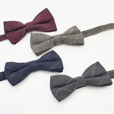 컬러 체크 보타이 C