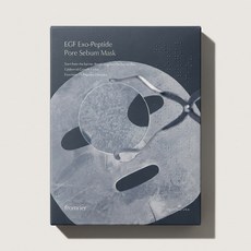 [정품] 프롬리에 EGF 피지팩 엑소 펩타이드 모공 피지 마스크 피부결 피지 모공 저자극 4매, 1개, 4개입
