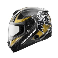 ASTONE GT1000F AC9 蠍子 全罩式安全帽 碳纖維, 透明碳纖/金
