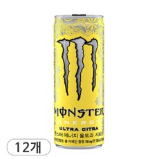 코카콜라 몬스터 에너지 울트라 시트라 에너지드링크 탄산음료, 355ml, 12개입