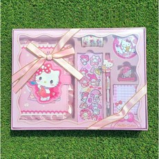 산리오 큐트내꾸야 다꾸 다이어리 선물세트, 1개, 헬로키티 레드