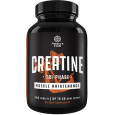 네이처스크래프트 네이처스 크래프트 크레아틴 태블릿 정제 240개입 300mg HCL 포함, 1개, 240정