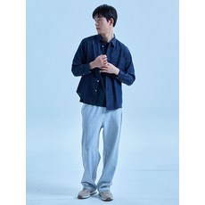 POLHAM 남성 더블니트 와이드 팬츠_PHG1PT1019