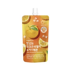 슈가로로 맛있는 코코곤약젤리 유자 앤 레몬, 150g, 12개