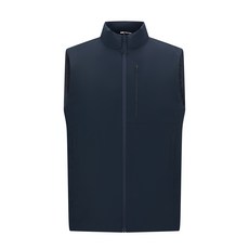 科技棉防風防潑水立領保暖軟殼馬甲 - 耐磨跑步保暖背心, 4XL 建議體重（90-100 公斤）, 深夜藍男女通碼