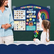 兒童情緒管理教具 冷靜角情緒學習板 幼兒園情緒教育, 1個