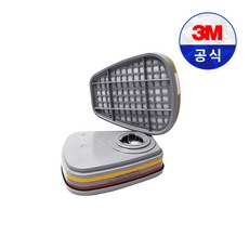 3M필터 6003 정화통 유기산성용 1SET-2EA, 2개