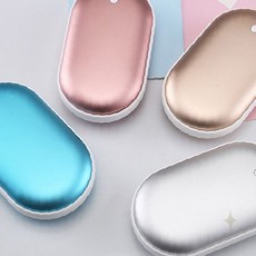 배터리 보온 겨울 양손 야외 주머니 출퇴근 온도 충전식 크기 유지 손 내장, 상세페이지 참조, USB페블손난로-블루