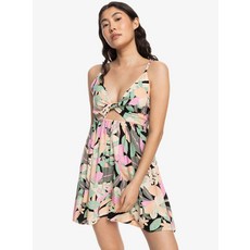 보드라이더스 록시 여성 플라워 패턴 숏 슬리브리스 원피스(RE11DR185KVJ)_CA