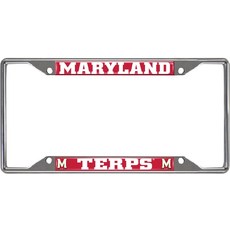 팬매트 - 14910 메릴랜드 대학교 테라핀스 크롬 번호판 프레임 6.25x12.25