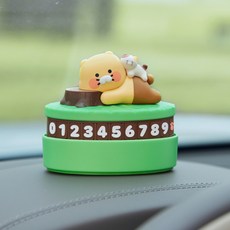 KAKAO FRIENDS 아기고양이 안심 주차번호판_춘식이 386598, FREE, 1개