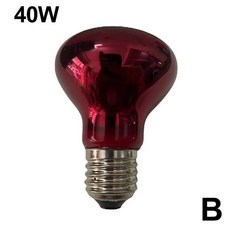 반려동물 레드 난방 램프 양서류 열 파충류 전구 UV 라이트 25 W 50 75 60 40 100W AC220 240V E27, 40W, China