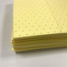 吸油棉片/吸液棉卷 適用於危險品、化學品、實驗室；黃色工業吸液墊, 1個, 黃色片  400*500mm,2mm厚  10張