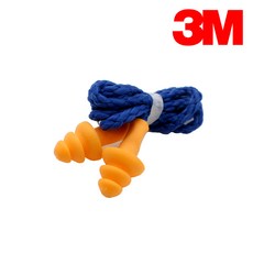 3M 귀마개 1270 끈유 실리콘 재사용 귀마개, 20개, 1쌍
