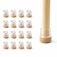 에노브 완벽소음차단 테이블 의자 발 커버, 16개, 브라운