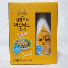 VIVID KITCHEN 低熱量芥末醬 2入裝, 950g, 1盒