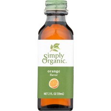 심플리 오가닉 오렌지 향 유기농 인증 | 59ml | 6개 Simply Organic Orange Flavor Certified Organic | 2 Fl Oz (Pack of