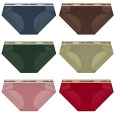 [백화점매장출고] 코데즈컴바인이너웨어 6종 1택 베이직 여성 햄 팬티 (CEWBP961PK KH BR BG DGR.RD)