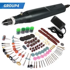 TUNGFULL 드릴 조각사 미니 도구 휴대용 Dremel 목재 작업 전기 연삭 액세서리 세트, 03 With 361pcs, 03 With 361pcs