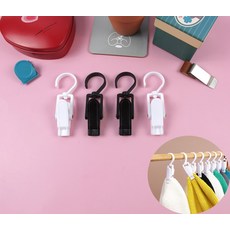 주방 욕실 플라스틱 의류 소품 S고리 집게 1P