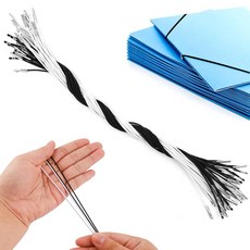 금속 끝이 있는 신축성 있는 가시 코드 30개 루프 스트레치 라운드 스트링 조절 가능한 파티 모자 스트링 마스크 제작용 책 바인딩 걸이 메뉴 걸이 DIY 공예, 금속 끝이 있는 신축성 있는 가시 코드 30개, 루프