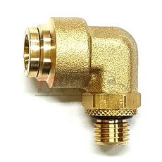 에어 커넥터 / 니플 / 호스 9.5mm / 나사선 12mm / 오링(O) / ㄱ자 / 현대순정품 / 559187C001