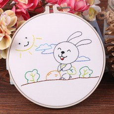 프랑스자수 DIY 패키지, (F15) 프랑스자수_토끼, 1개