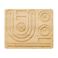 U자형 디자인의 목재 비즈 보드 트레이 및 목걸이 쥬얼리 디자이너 DIY 공예 도구